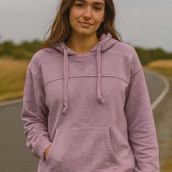 PRE LOVED  MODERN CANVAS lavender hoodie Small - Picture 1 of 3